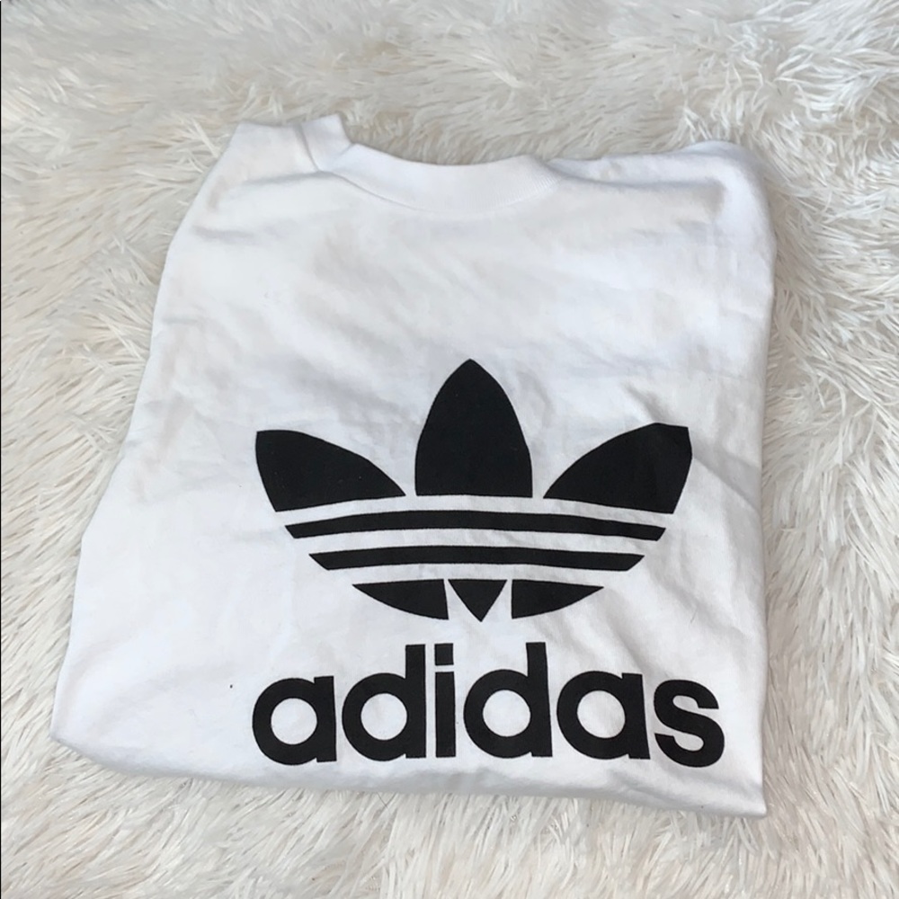 hand cropped Adidas tee